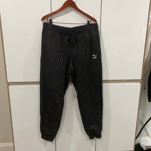 Puma printed black joggers pants.